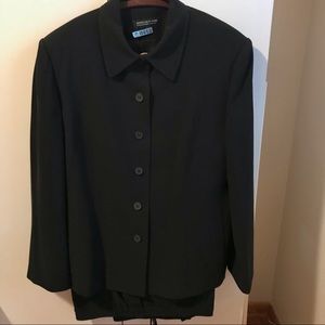 Jones New York 16 W Classic Black Suit Jacket Pant